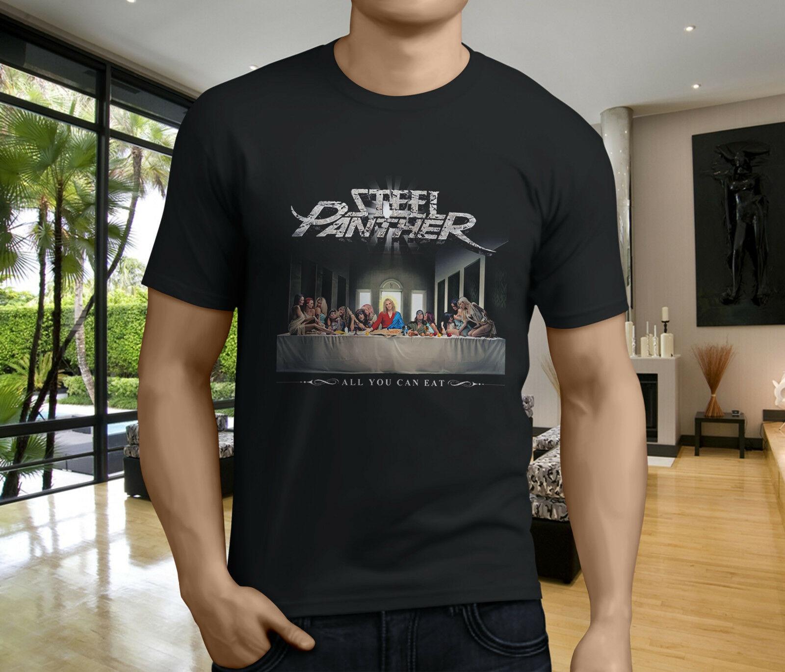 

Steel Panther All You Can Eat Tour Rock Music Black Unisex T-Shirt
