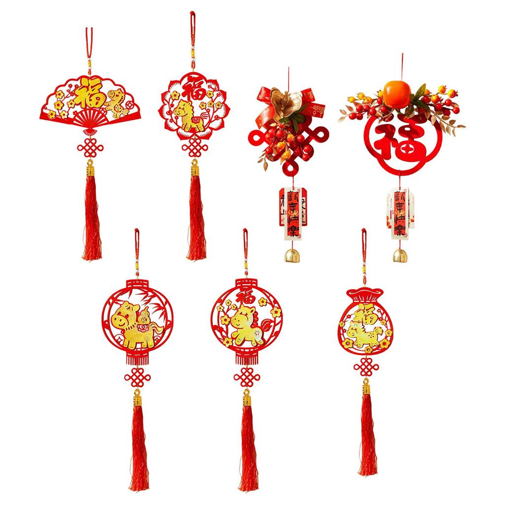Chinese New Year Hanging Decoration Pendant Festival Decor Traditional for Party Living Room Office Celebration