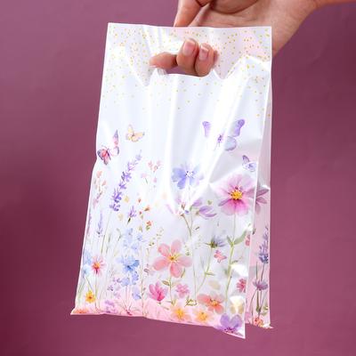 Frühlings-Wildblumen Geschenkverpackung Handtaschen Florale Geburtstagsfeier Dekoration Kinder Hochzeit Babyparty Partyzubehör Keks-Süßigkeiten-Tüten