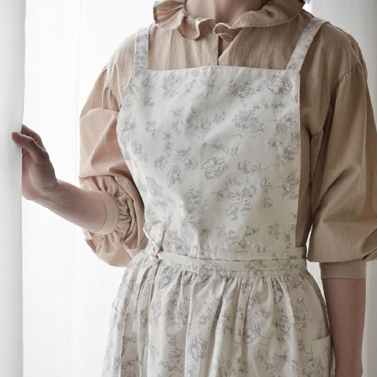Grembiule da Cucina in Cotone con Stampe, Morbido Grembiule da Cucina, Essenziale per la Cucina Domestica e la Ristorazione Professionale