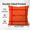 EETRO Logo Cushion Cover Plush Fabric Soft DoubleSided Printed Sofa Warm Winter Home Child Gift Pillow Case