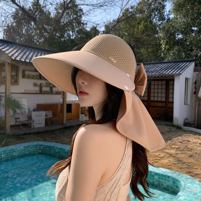 Fisherman's Hat Children's Spring and Autumn Outdoor Big Eaves Sunscreen Hat Versatile Double-sided Solid Color Foldable Sun Hat