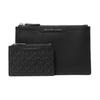 Hudson Presbyopic Design Multi-compartment Cow Leather Clutch Bag Combination Regular Men's Black Black