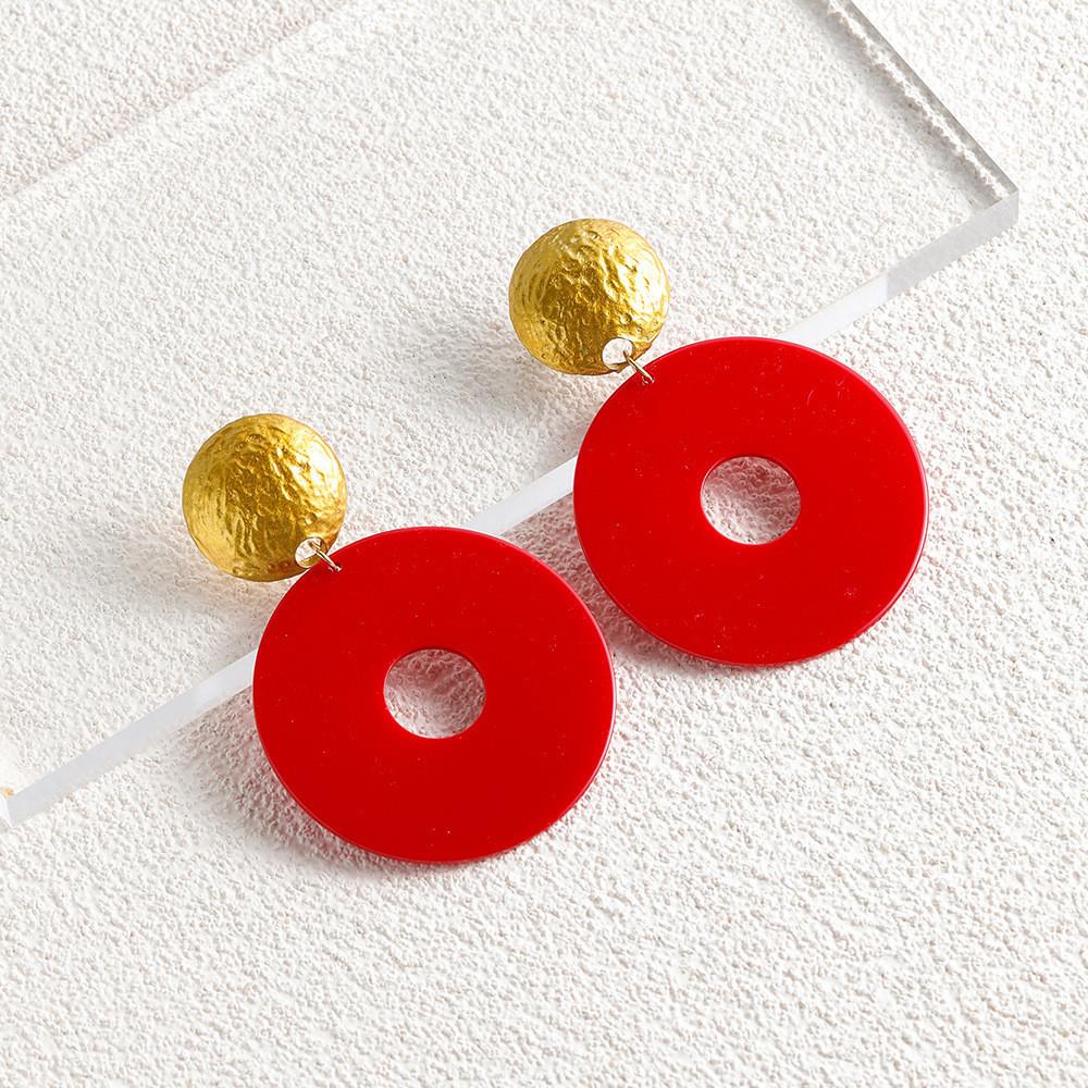 Alloy Modern Hoop Earrings Versatile Geometric Accessory For Women Popular Jewelry