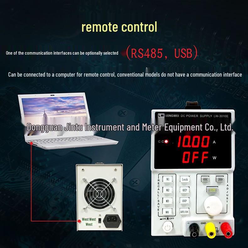 Longwei Adjustable Programmable DC Power Supply 30V 10A/5A for Electroplating and Repair