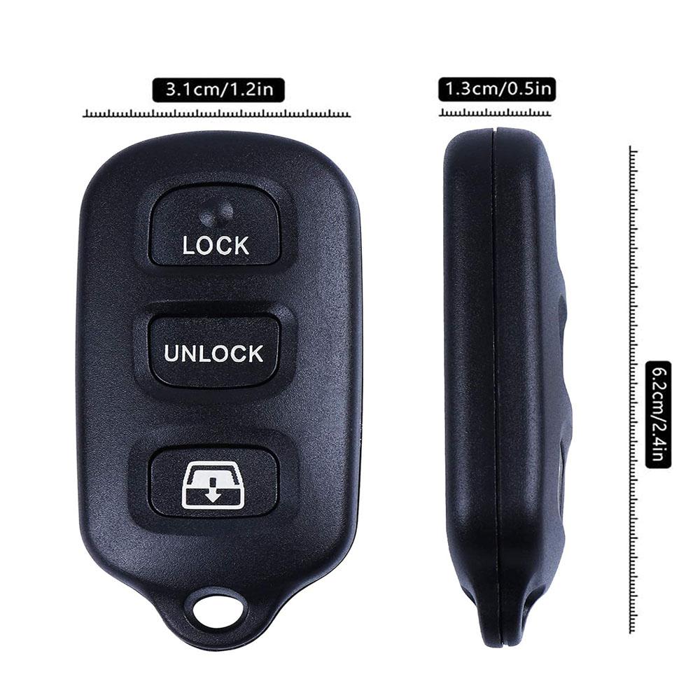 2x Keyless Entry Remote Control Car Key Fob HYQ12BAN For Toyota 4Runner Sequoia