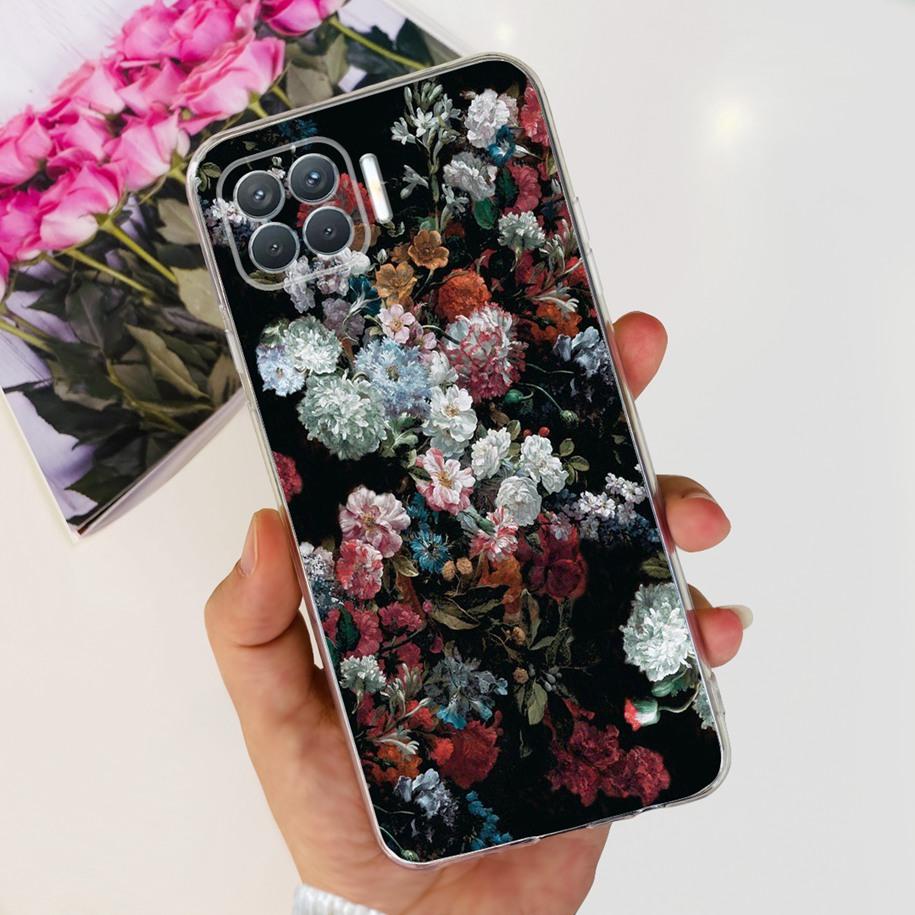 For OPPO Reno 4 Lite Case CPH2125 Phone Case Cute Cartoon Soft Silicone Back Cover For OPPO F17 Pro CPH2119 Coque A93 2020 Funda