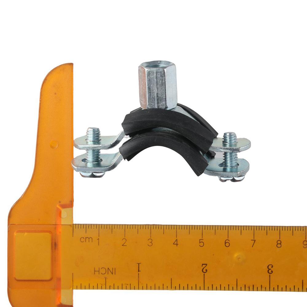 2pcs M8 Mounting Screws Adjustable Pipe Support Clamp Galvanized Iron PPR Iron Pipe Clamp  PVC