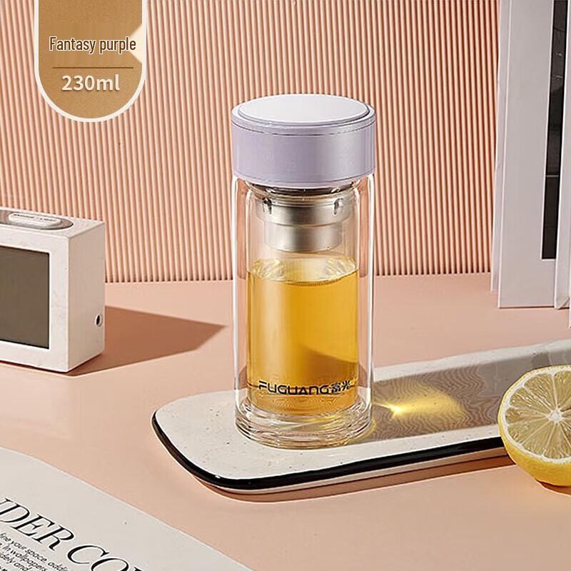 FUGUANG Double-Layer Glass Tea Infuser Cup