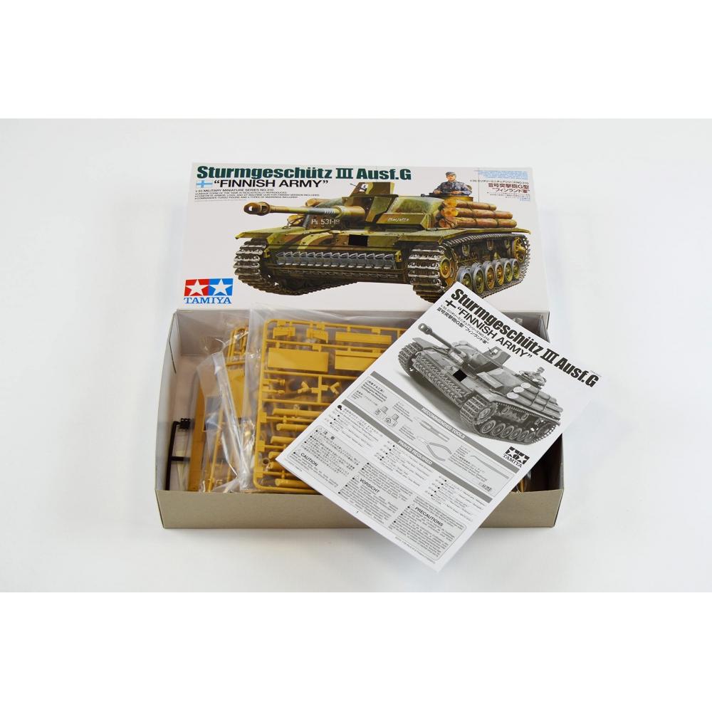 Tamiya 135 Military Miniature Series No.310 Finnish Army StuG III Type G Plastic Model 35310