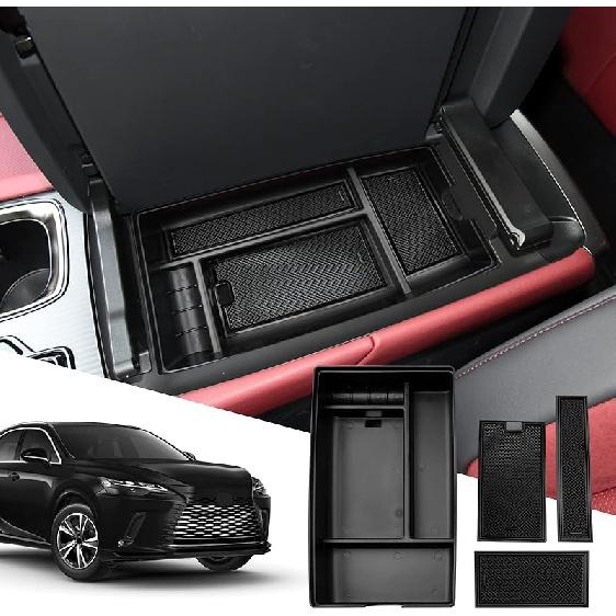 SXCY for 2023 2024 2025 Lexus RX 350 Center Console Organizer 2023 2024 2025 RX 350 Accessories Armrest Console Tray for 2024 2025 RX Hybrid RX 350h/