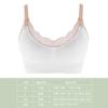 Reggiseno da allattamento wireless con apertura frontale, morbido pizzo, traspirante, senza cuciture, supporto materno per donne incinte