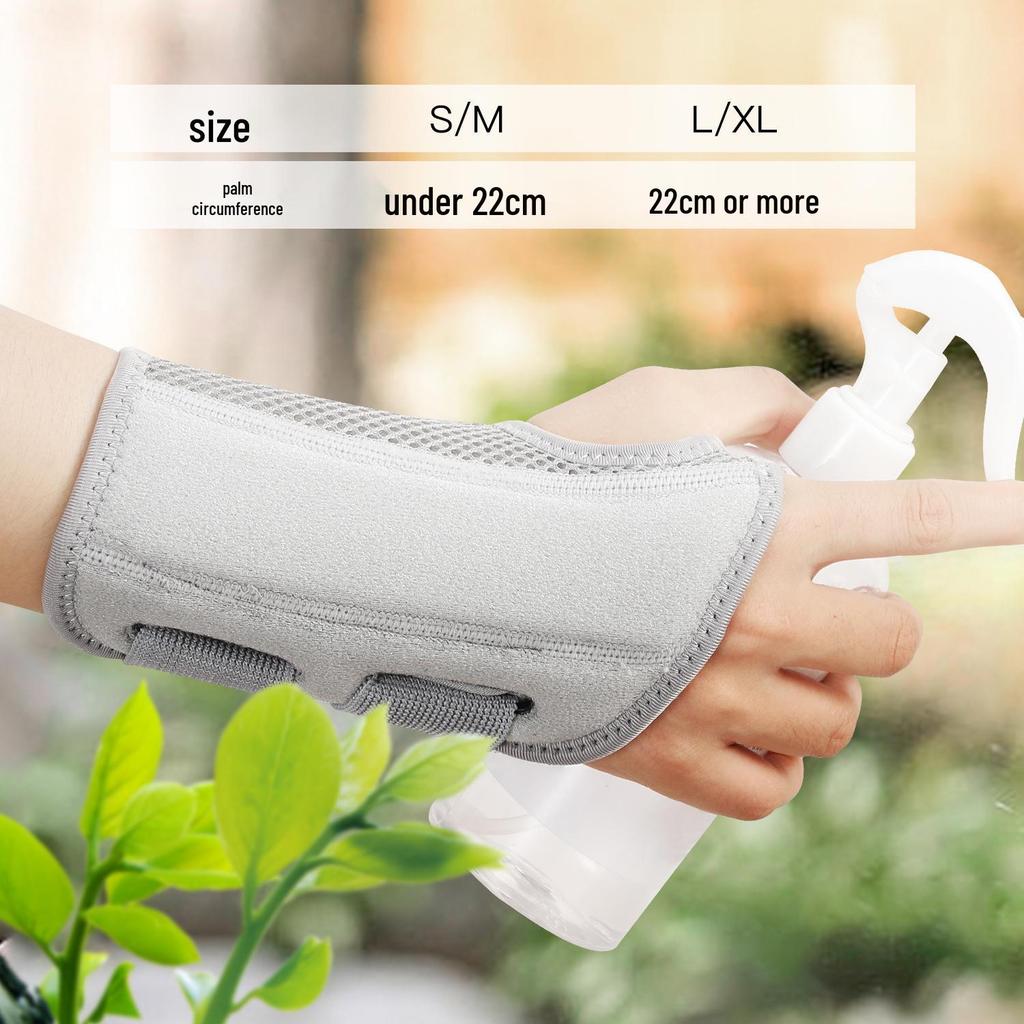 Adjustable Double Band Wrist Support for Knuckle and Thumb Strain - Thin Style