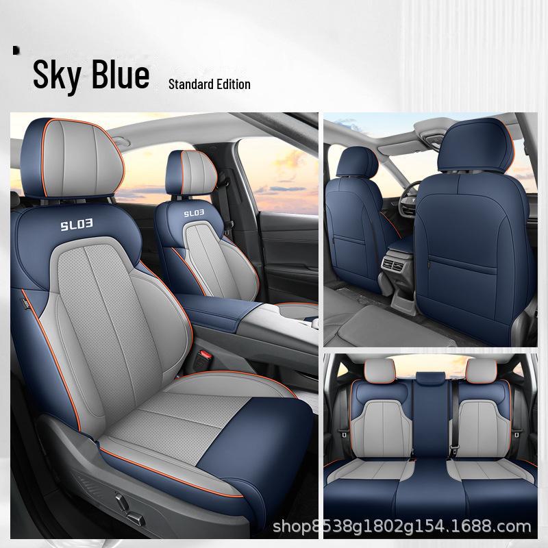 Changan Dark Blue SL03 Full Surround Universal Car Seat Cushion for All Seasons