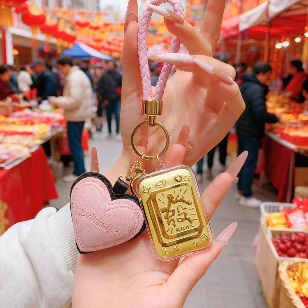 Imperial 999 Pure Gold Mobile Charm & Keychain: Lucky Lottery Traffic Generator, Ideal Christmas Gift