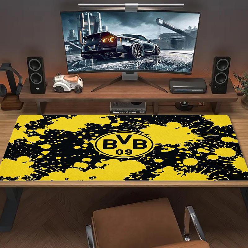 Bvb Fc Farbe Mauspads Großes Gaming Tischkissen Rutschfestes Laptop Tablet Großes Mauspads XXL Matte Mini PC Spielmatte Mit Verriegeltem Rand