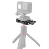Quick Release Clamp Adapter Aluminium Alloy 3/8 To 1/4 Screw Mount Adaptor for Ballhead Tripod SLR Cameras