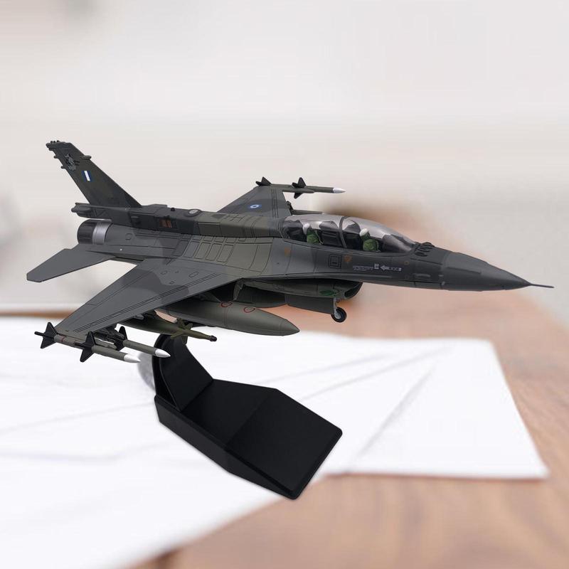 Simulation 1:72 F16 Aircraft Model Retro Plane Model for TV Cabinet Shelf