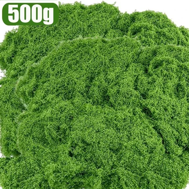 

30/500 г Искусственные зеленые растения Мох Жизнь Трава Ландшафтный сад Искусственная трава Домашний декор Искусственные цветы DIY Ремесла Украшения