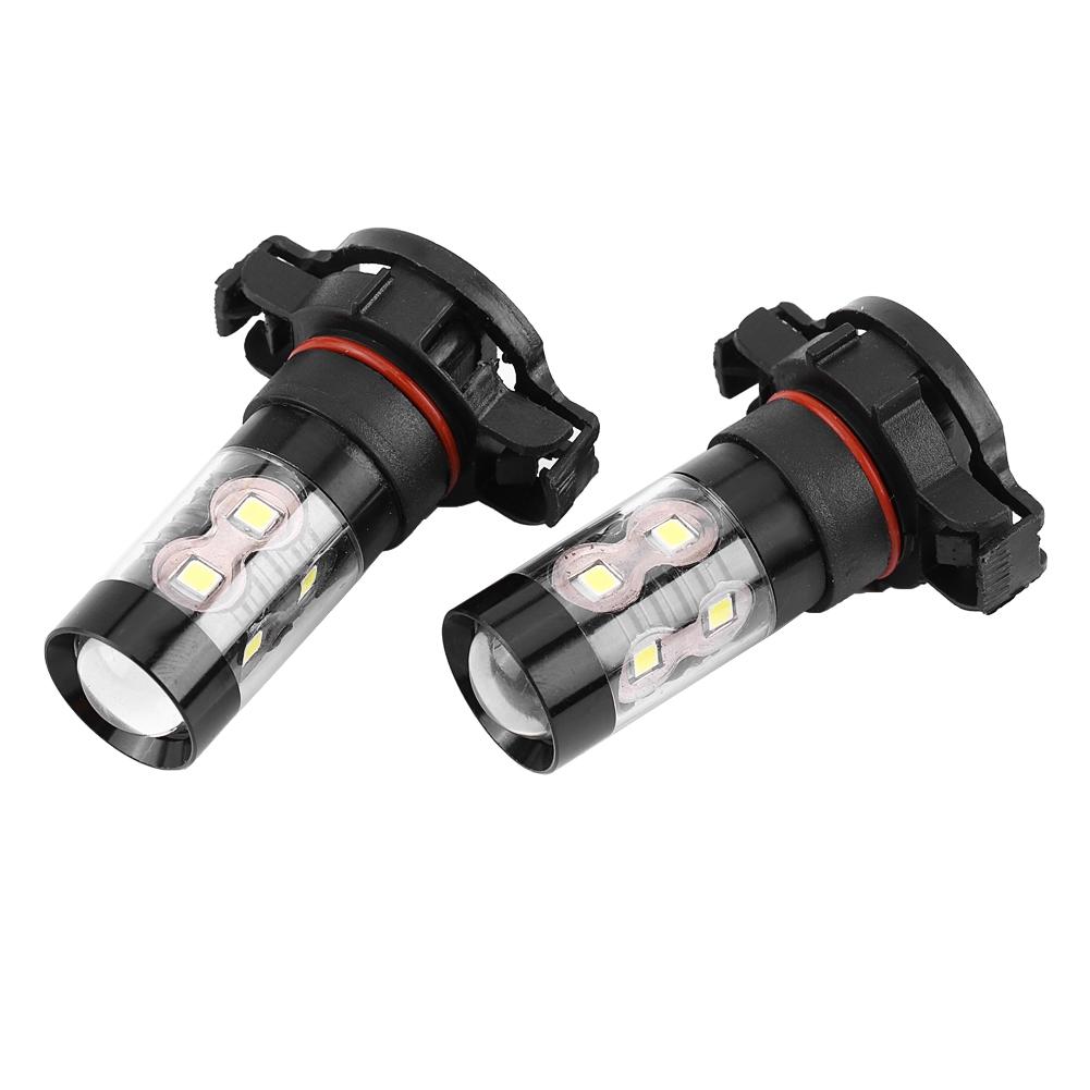 2 pcs H16 12V 24V 50W Car High Power Bright LED Fog Daytime Light Bulbs
