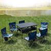 Outdoor Folding Long Table Portable Storage Universal Camping Space Saving Desk Easy To Install with Net Sturdy and Stable Table