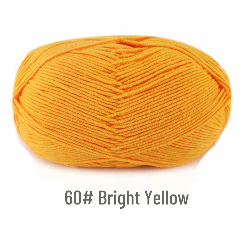 Suhe 4-Ply Combed Milk Cotton Yarn for Crochet & DIY Knitting Projects