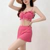 2026 Women's Dopamine Three-Piece Bikini Set - Sexy Swimwear for Resort and Spring 