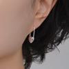 [SILVER] HEART CLIP HOOP EARRINGS