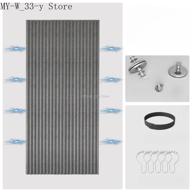 Pleated Folding Door Curtain for Closet Door Curtains for Doorways Closet Curtains Accordion Door Curtain for Doorways