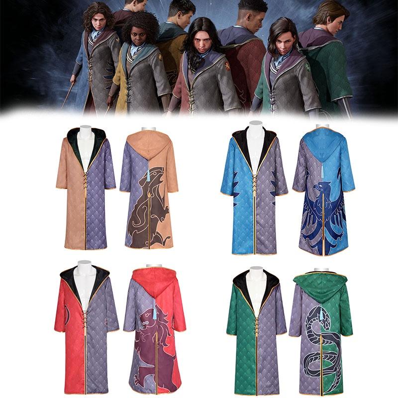 Hogwarts Legacy Cloak Cosplay Costume For Gryffindor Hufflepuff Slytherin And Ravenclaw Fans