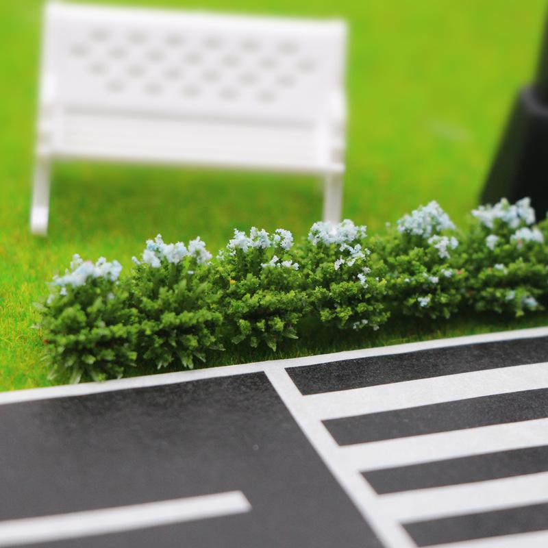 Dollhouse Miniature Shrub Strips for Flower Beds and Sand Table Decorations
