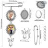 Wedding Bouquet Photo Charms Cabochon Pendants Pearl Pendant for Bridal Wedding Party