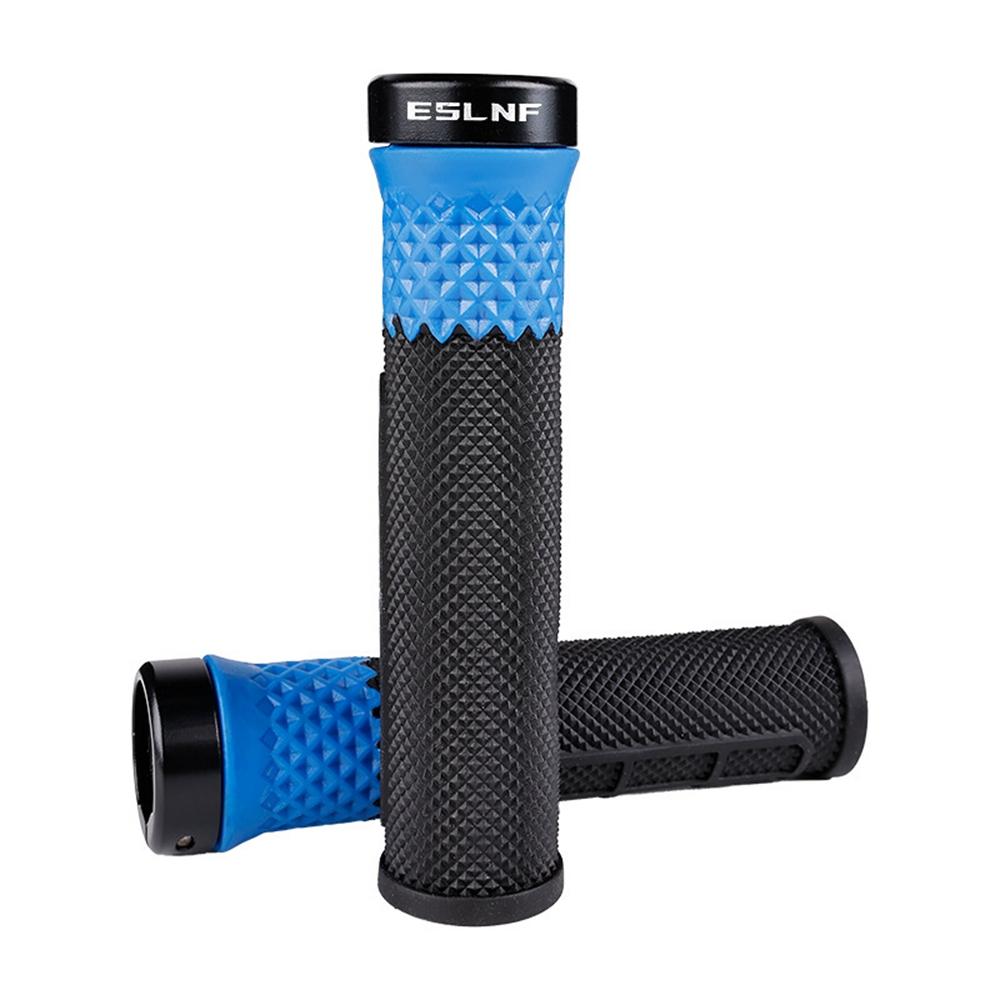 

ESLNF 1 Pair Bicycle Handlebar Grips Silicone Shock Absorbing Anti Slip Handlebar Cover for Mountain Bike
