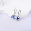 925 Silver Earrings Jewelry Hoop Flower Ear Studs Campanula Sparkling Pave Earring Wedding Gift For Women Anniversary