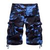 Men's Fashion Camouflage Multi-Pocket Pants Cotton Shorts Overalls Shorts