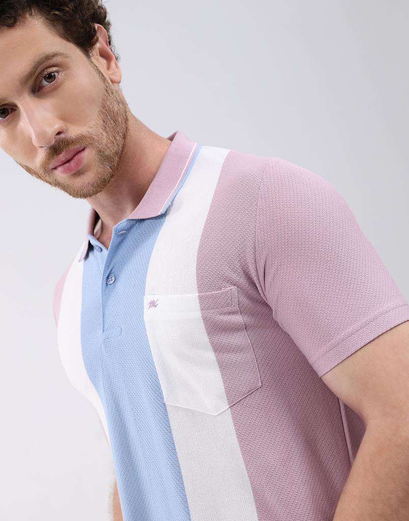 MONTE CARLO Men's Collar Neck Half Sleeve T-Shirt