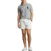 Polo Ralph Lauren SS23 Brand Logo Embroidered Straight-Cut Short Sleeve Polo Shirt Men Tops Gray MNPOKNI1N822430-020