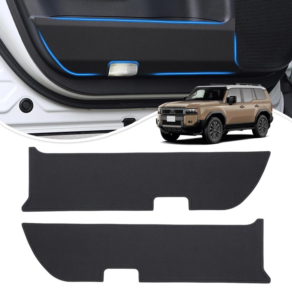 Cartist Door Kick Door Trim Door Protectors for the New Land Cruiser 250 TRJ250W GDJ250W for Land Cruiser LC250 PVC Leather Door Trim and Front