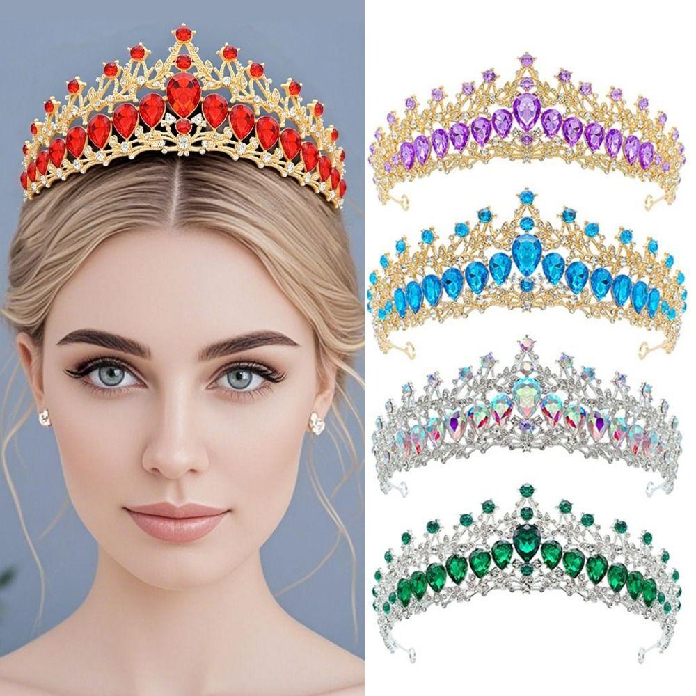 Luxury Baroque Queen Tiaras Elegant Bridal Headwear Zinc Zinc Alloy Princess Crown  Photography Props