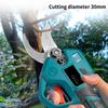 30mm 4 Gears Brushless Electric Pruner Shear Adjustable Cordless Electric Scissors Garden Bonsai Trimming Power Tools
