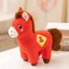 15/25cm Cartoon Cute  New Year Horse Plush Doll Pentant Colorful Lucky Horse Animal Stuffed Toy Home Decor Gift For Children