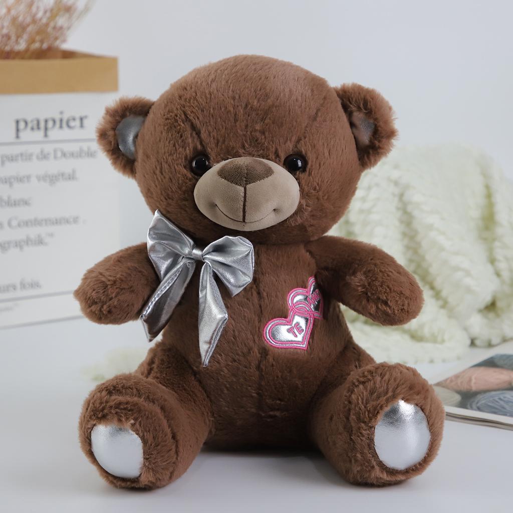 Custom Teddy Bear Plush Toy with Red Heart for Valentine's Day Gift