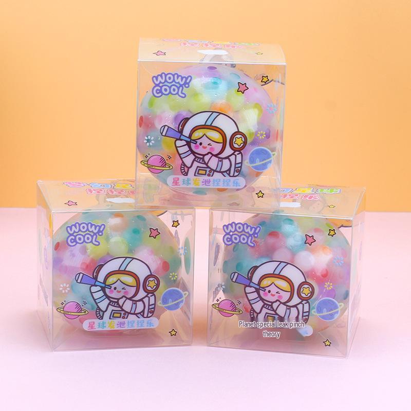 Colorful Planet Stress Relief Ball - Creative Decompression Beads Toy