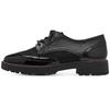 Women's Ankle Boots Jana Shoes Black Jana Vegan Comfort Brogue H-width 8-23770-43 Patent