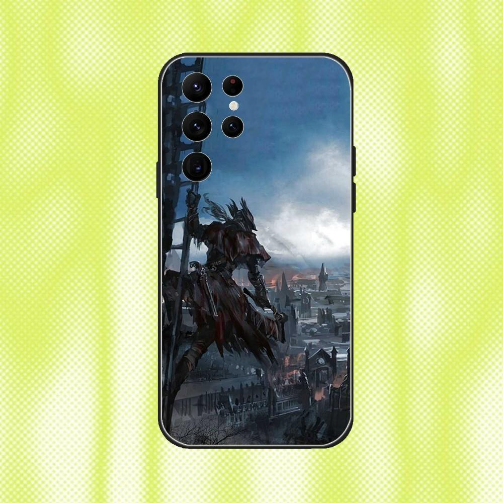 B-BloodborneS COOL Game Phone Case For Samsung S 25,24,23,22,30,21,10,9,Ultra,Plus,Lite,FE,4,5G Black Soft Case
