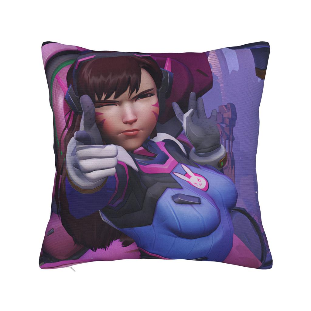 Funny Overwatch 2 Hero Pillow Cover Cute Funny Pillow Case For Sofa Home Decor Custom Cushion Cover Gift