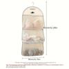 1pc Multi-Layer Hanging Closet Organizer for Socks and Underwear Fabric Mesh Storage Bag with Pockets Wall-Mounted Wardrobe Divider for Bedroom