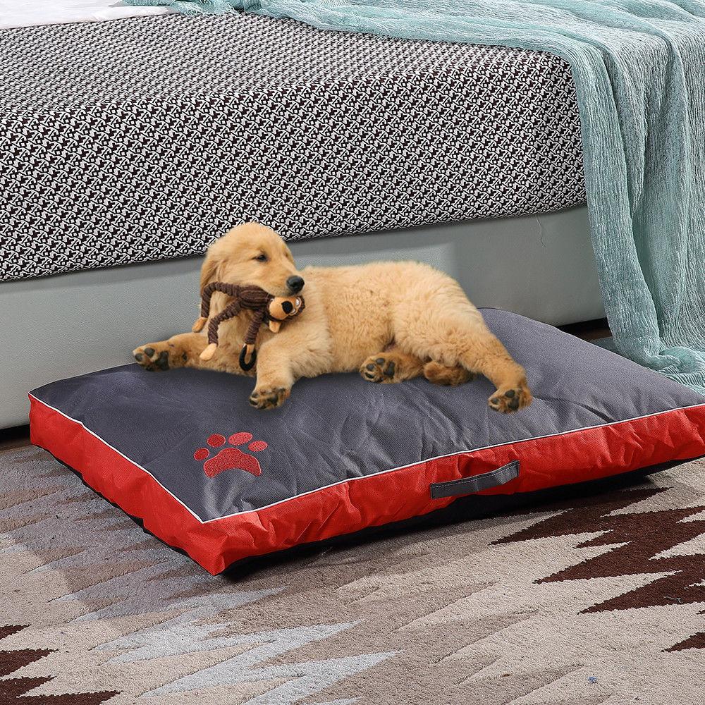 Thicken Dog Bed Mat Anti-Scratch Detachable Pet Sleeping Pad Non-Slip Washable Kennel Cushion for Small Medium Large Dogs