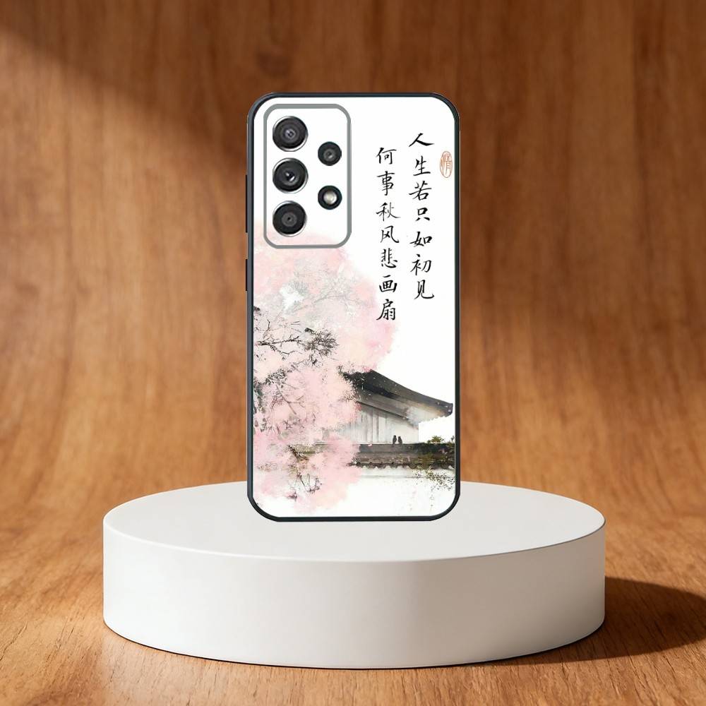 

C-Chinese Calligraphy Phone Case For Samsung S25,S24,S21,S22,S23,S30,Ultra,S20,Plus,Fe,Note,10,9,5G Black Cover Samsung S21plus