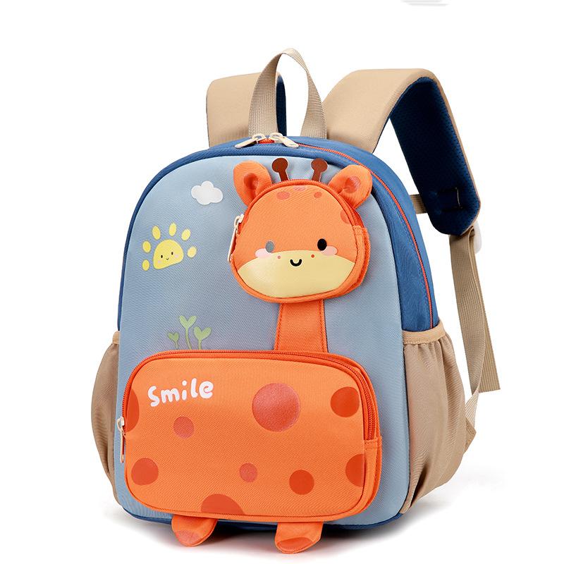 

Детский нейлоновый рюкзак для мальчиков и девочек, мультяшный рюкзак оранжевый/хаки